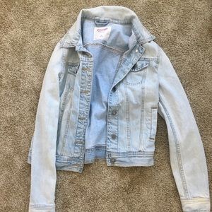 Light wash denim jacket